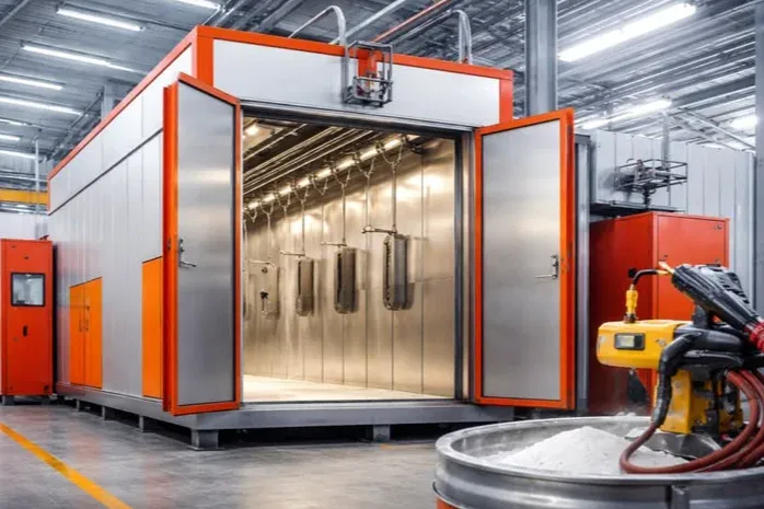 Alloy wheel powder coating oven gallery image