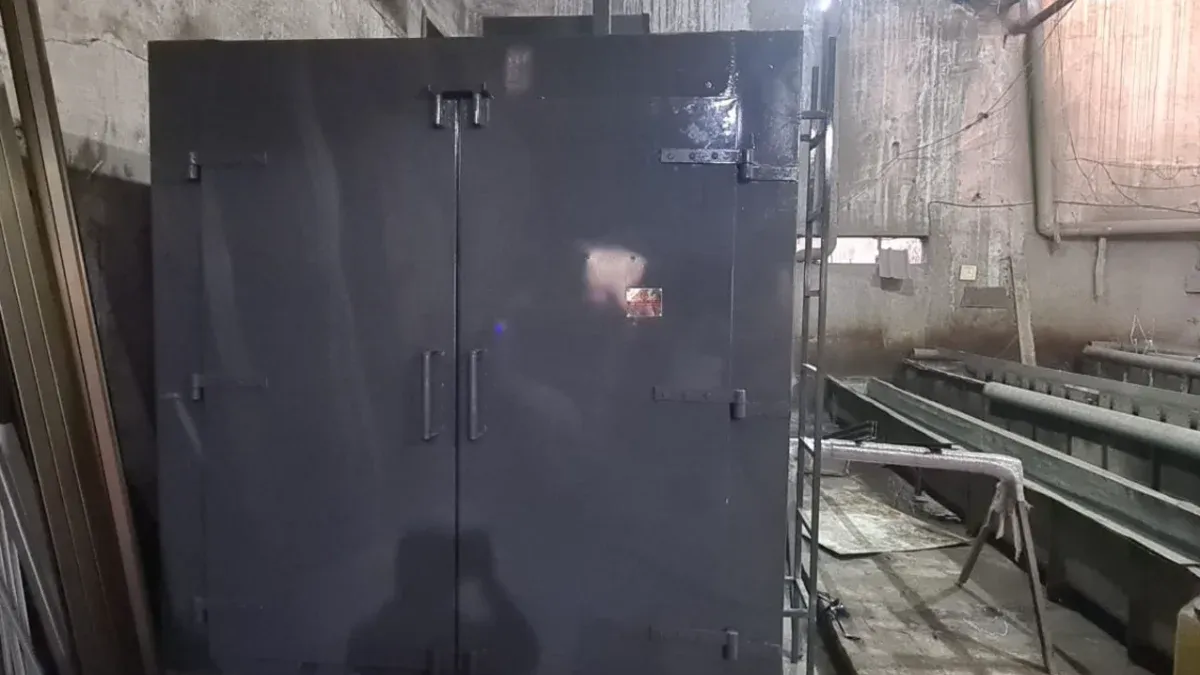 Batch types powder coating oven gallery