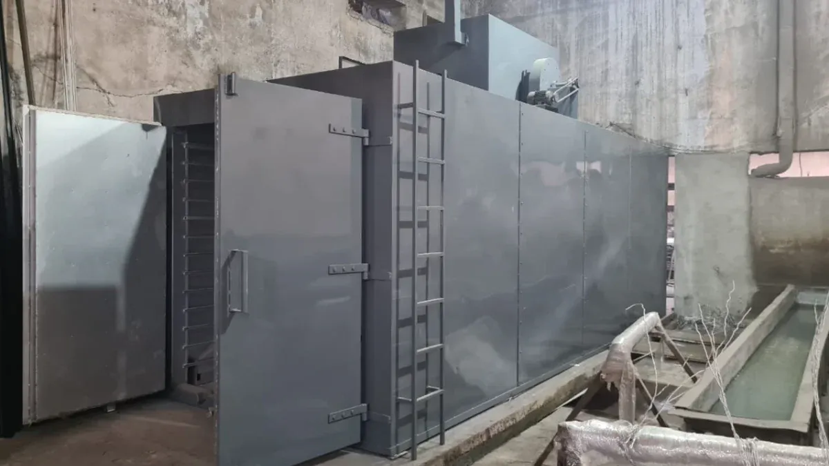 Electric batch powder coating oven gallery image