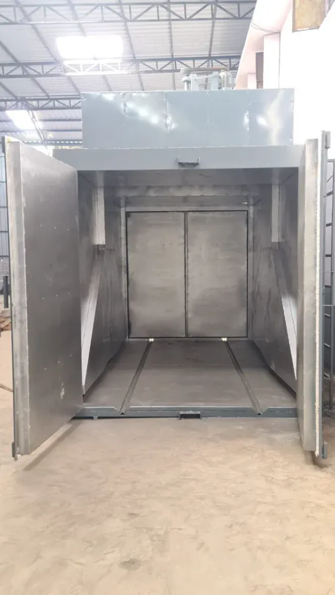 Electric batch powder coating oven gallery image
